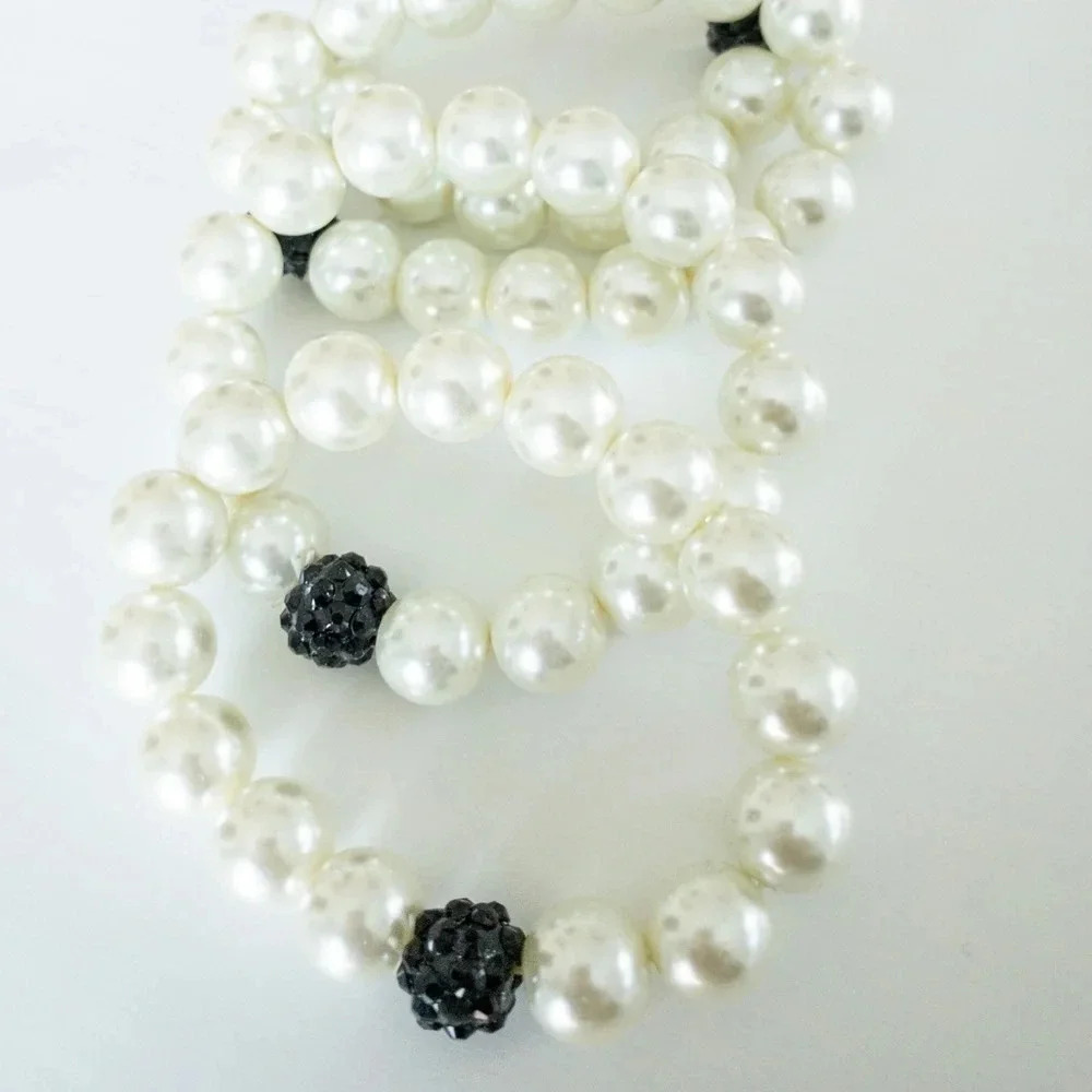 Set of 4‎ Pearl Bracelets-costume jewelry